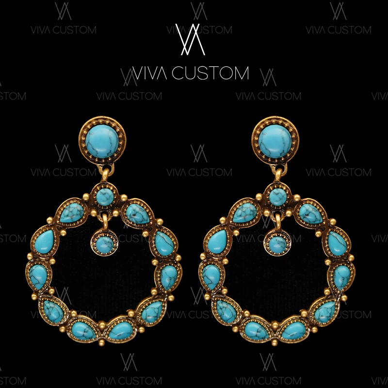 合金耳饰 （经典再现系列）民族风镂空耳钉 ZC097