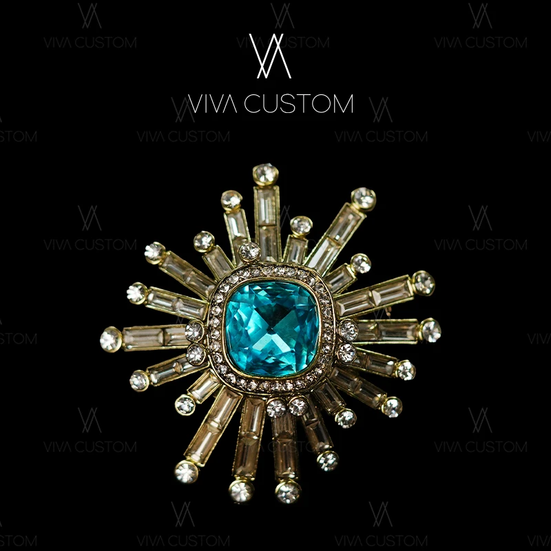 铜合金合成锆石戒指 （HD系列）复古璀璨烟花开口戒指