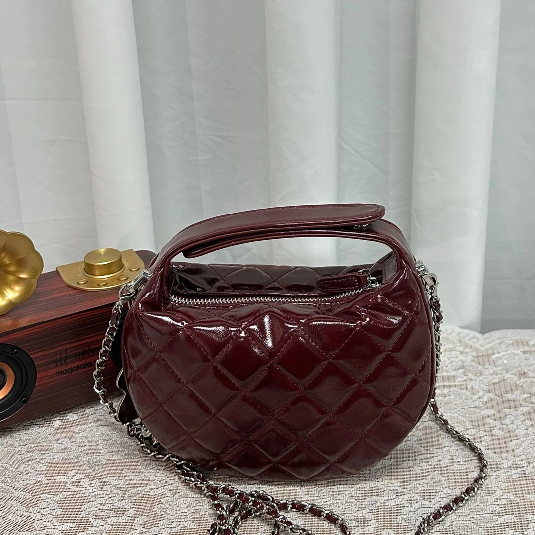 YAY时尚小香风女士小包2024新款单肩百搭斜挎包L240726-红色