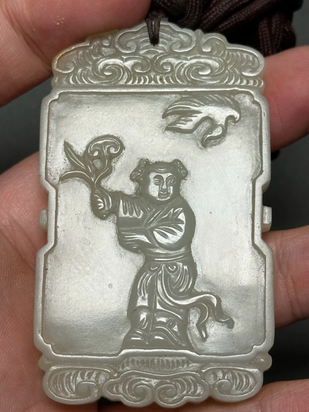 和田玉 童子如意岁岁平安