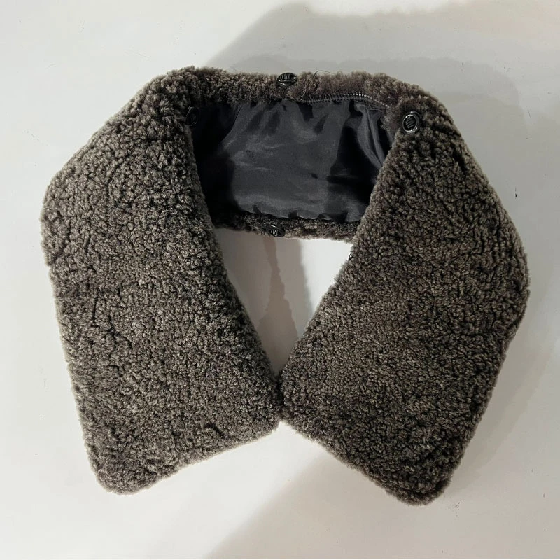 【配套】时尚短款保暖百搭貂皮外套一体可拆卸水貂毛领LQF2103-1