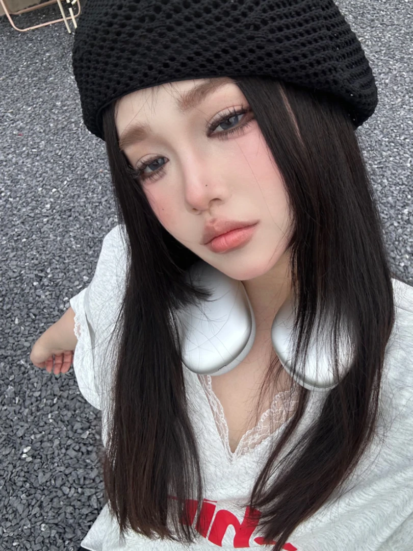 【Puppyoo】百搭ins春夏季网红韩版前进帽蕾丝花边牛仔休闲潮流帽