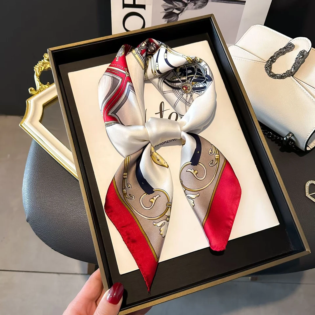 100新款百搭杭州丝绸丝巾70*70#3381