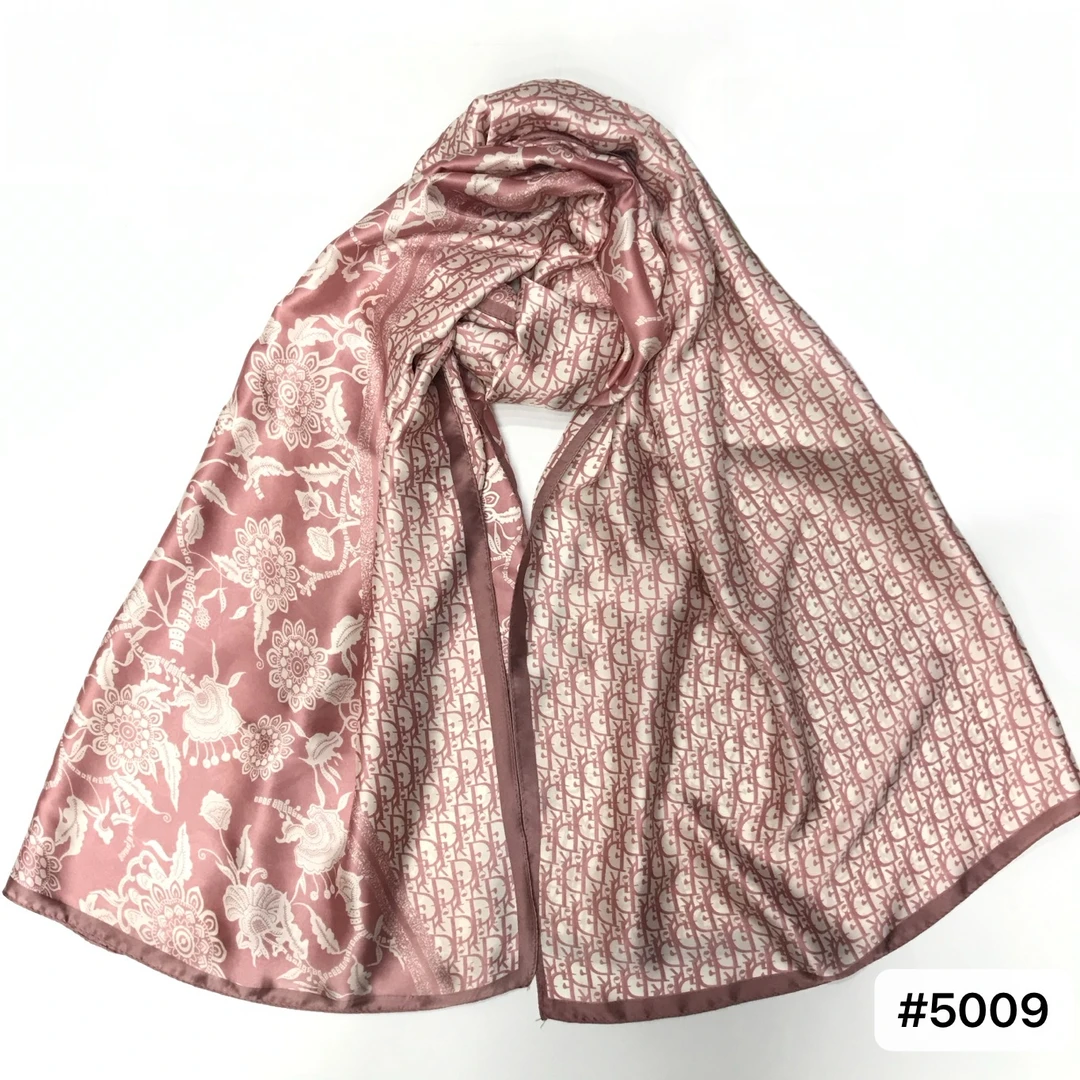 100新款百搭杭州丝绸丝巾90*200#5009