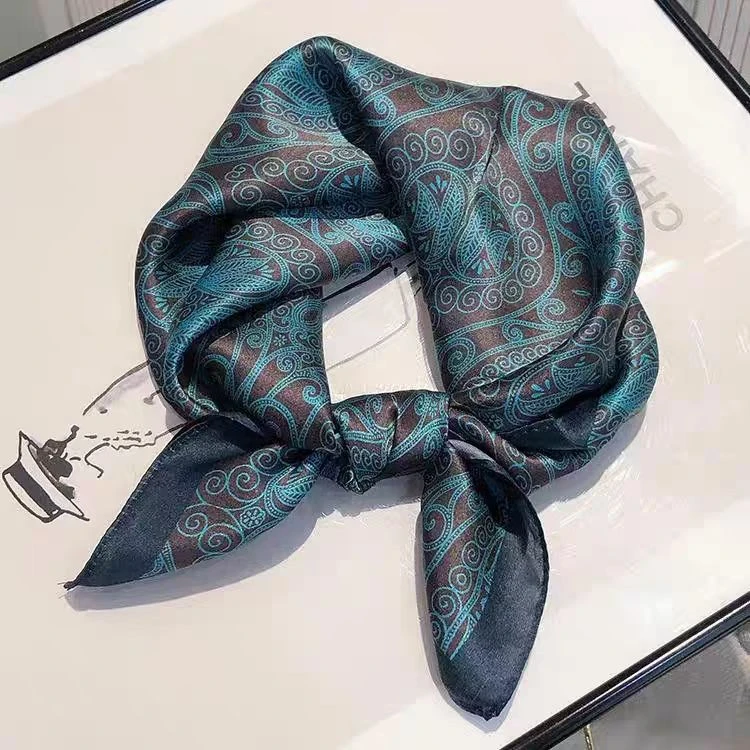 100新款百搭杭州丝绸丝巾70*70#2043