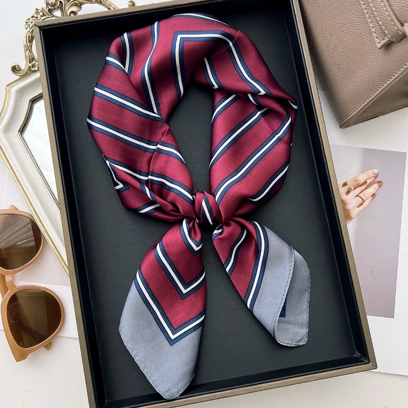 100新款百搭杭州丝绸丝巾70*70#3103