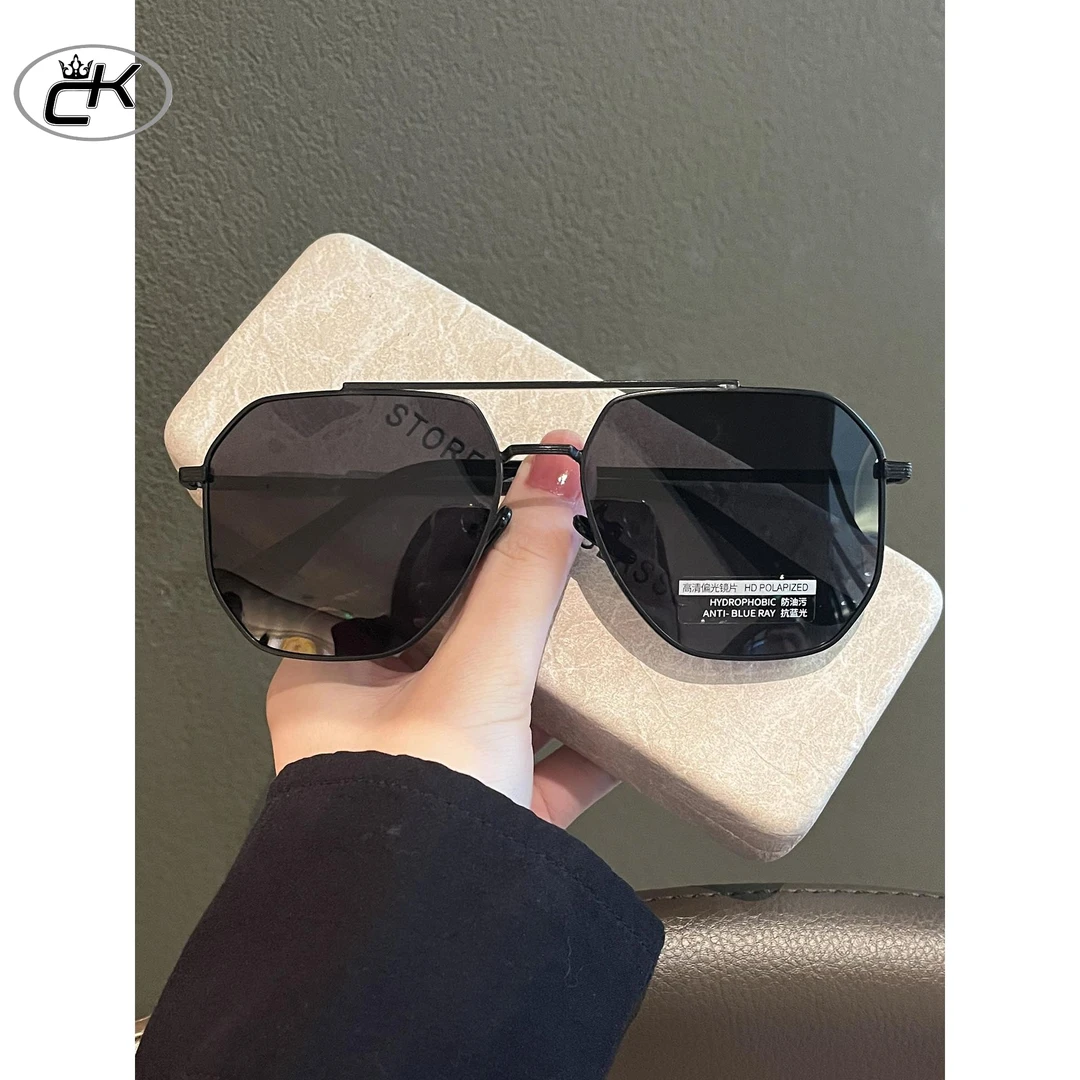 CK2024新款超酷开车太阳镜男士潮流偏光骑行驾驶钓鱼专用变色墨镜