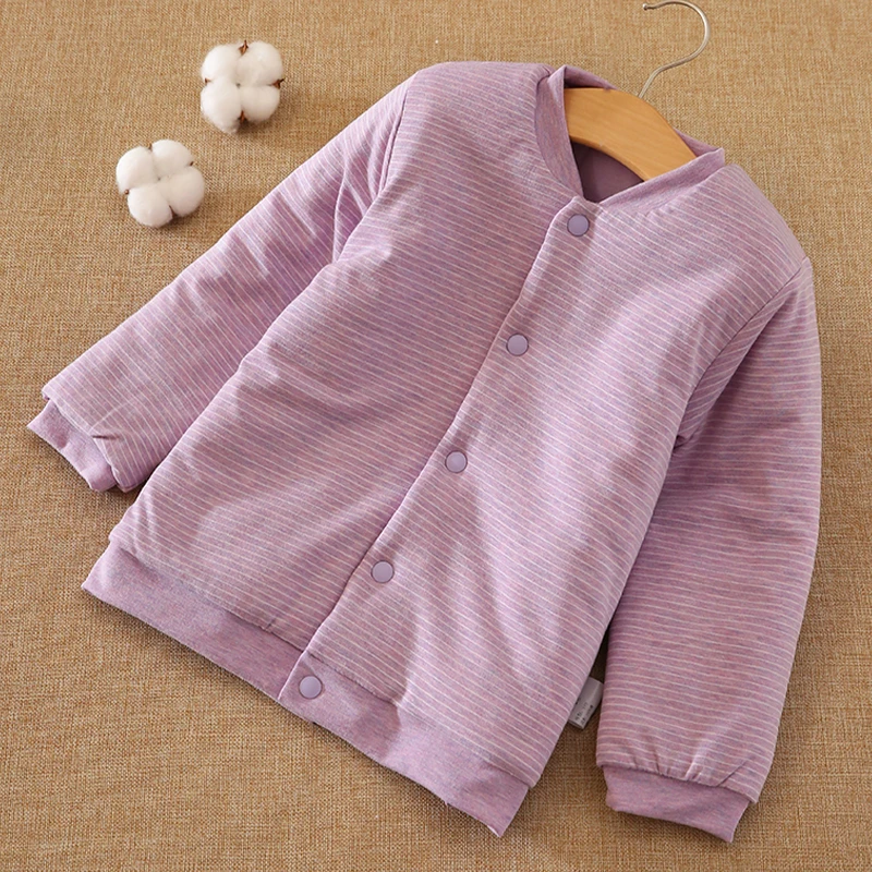 棉花内胆宝宝保暖贴身小棉袄 中大童加厚棉衣 儿童小孩棉服秋冬