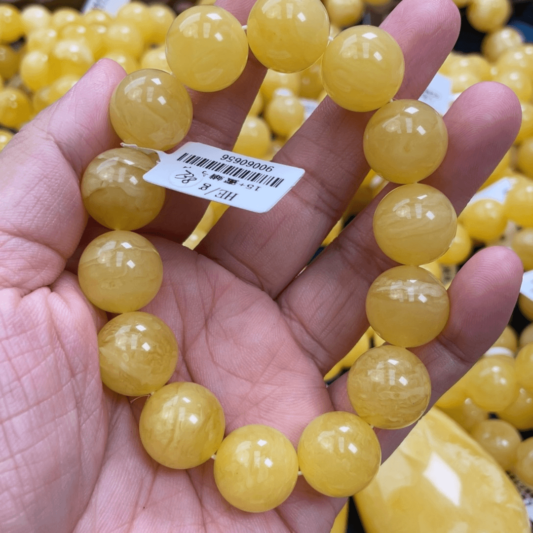 琥珀裸石未镶嵌琥珀蜜蜡