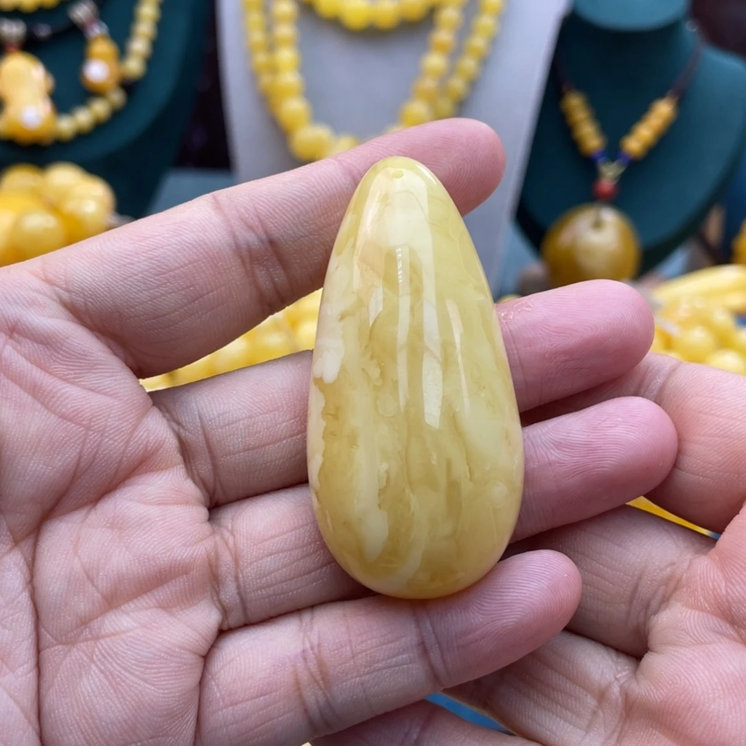 琥珀裸石未镶嵌琥珀蜜蜡