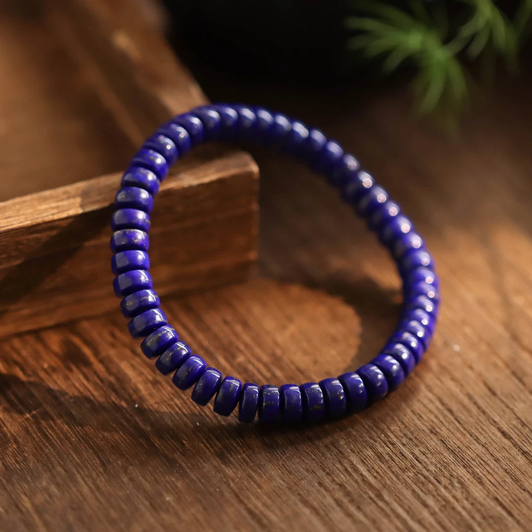 青金石片珠素款民族风气质百搭送礼女款单圈手串