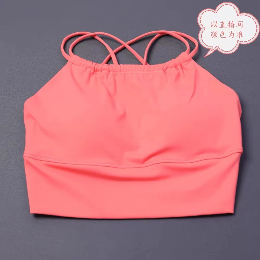 WX-666LULU一体杯性感露背运动文胸瑜伽美背时尚百搭健身