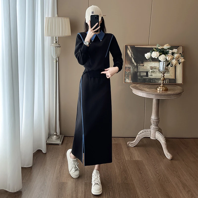 休闲时尚韩版运动套装女秋季减龄潮流气质显瘦上衣半身裙两件套潮