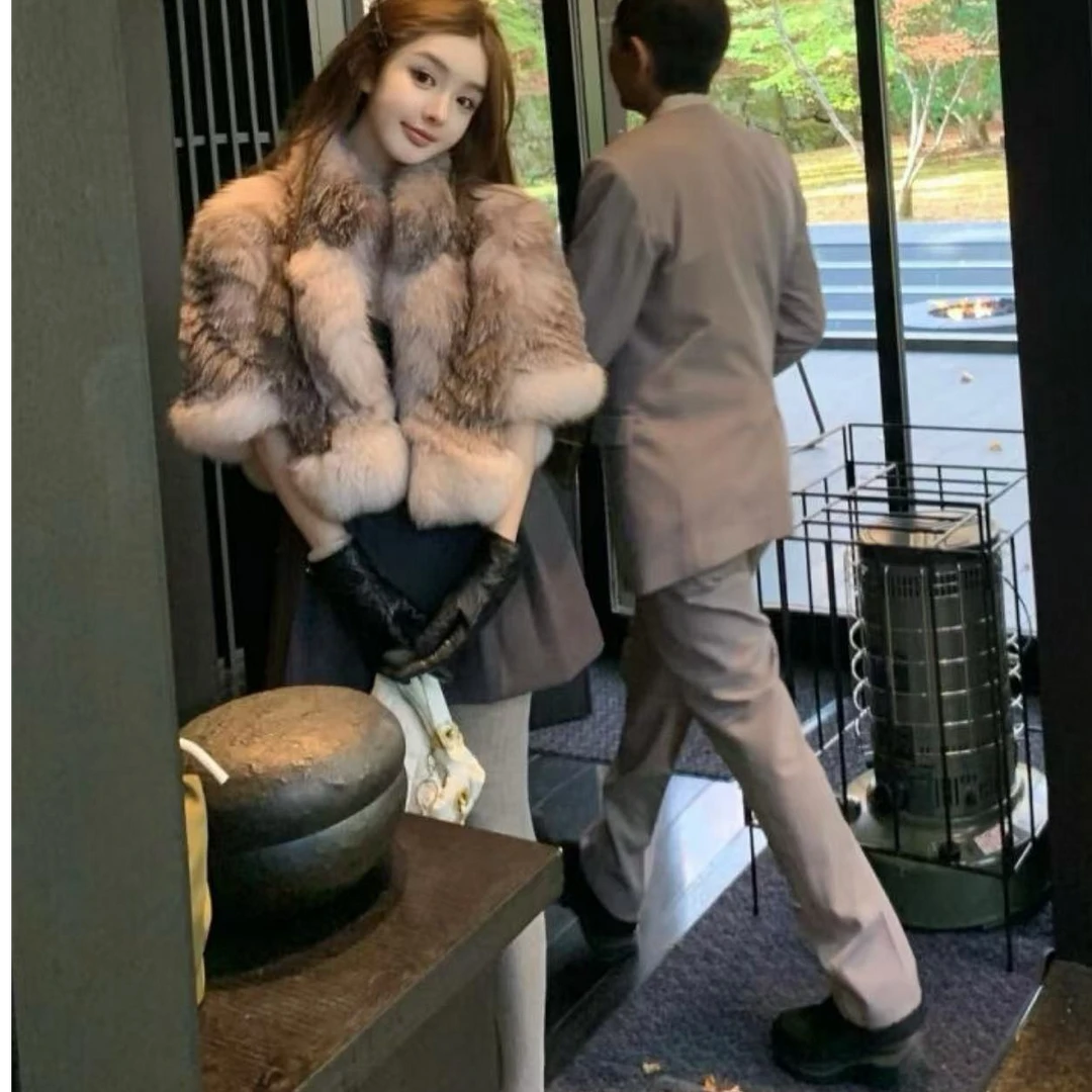 法式温柔穿搭高级感时尚加厚气质外套春季新款开衫搭配显瘦半身裙