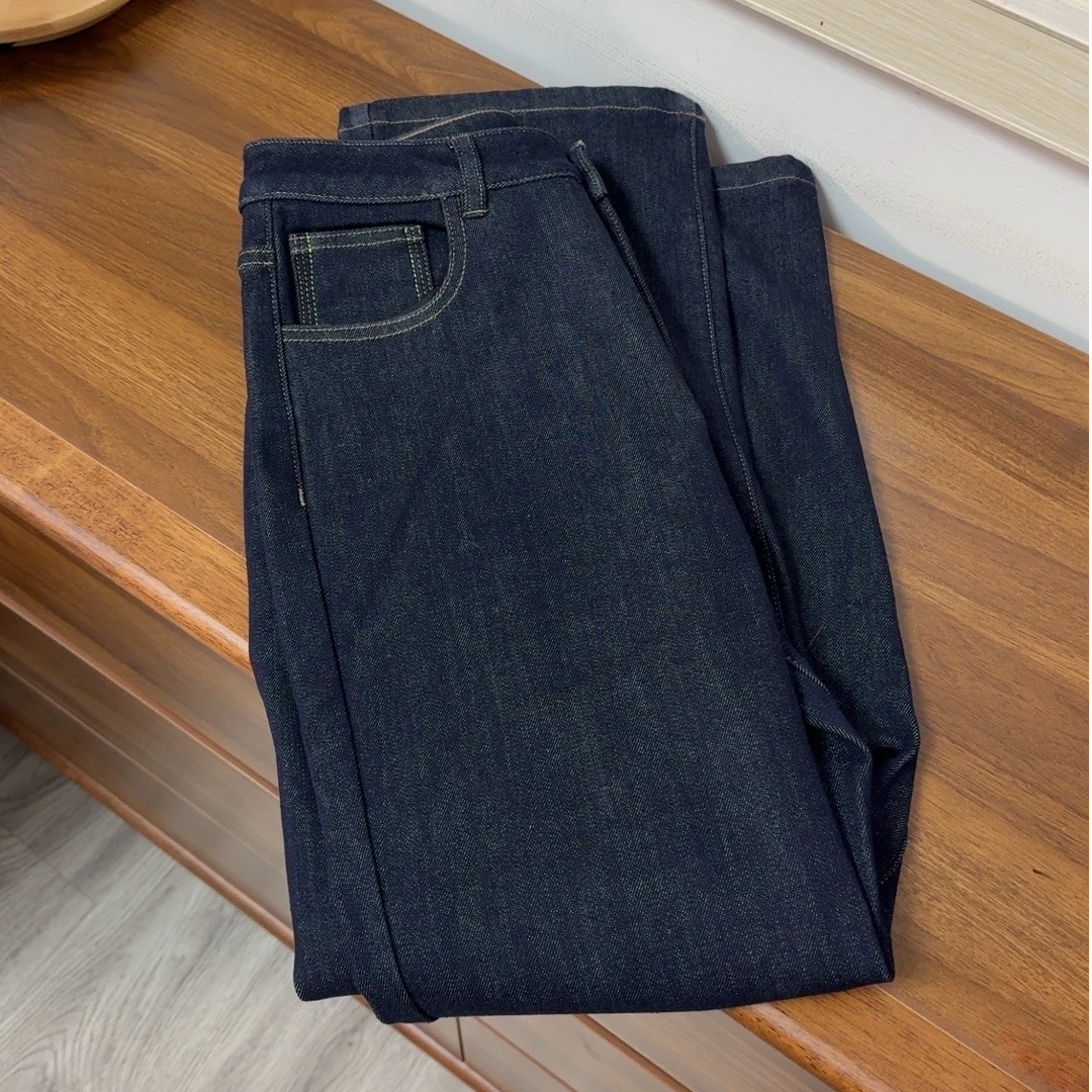 【原歌】2024年冬季新款简约百搭直筒牛仔裤YG412