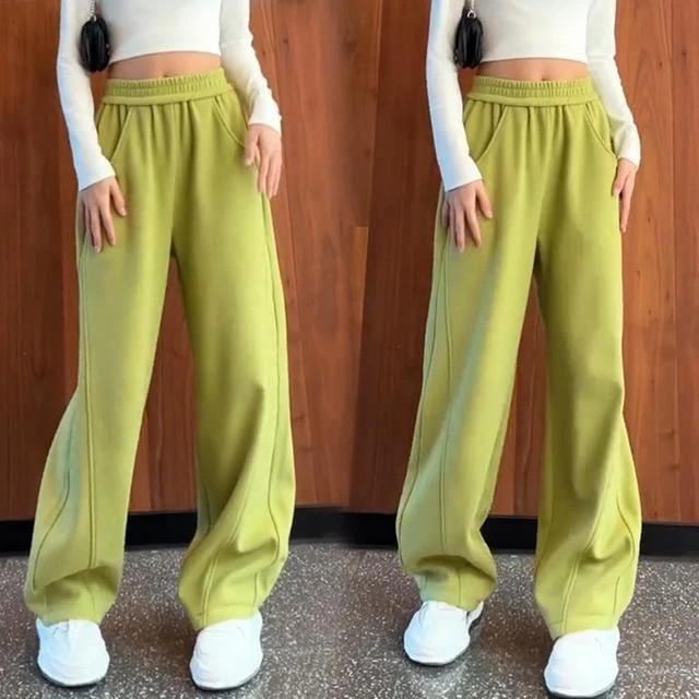 女童春秋款裤子2024新款中大童高腰休闲香蕉裤女孩时髦百搭长裤潮