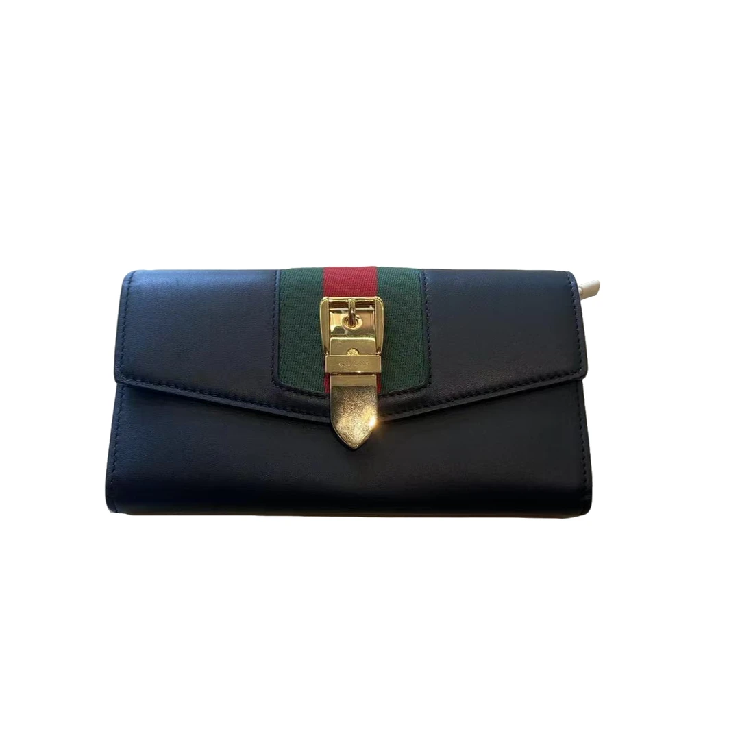 95新 GUCCI/古驰 GUCCI/古驰 黑色钱包bwz9514