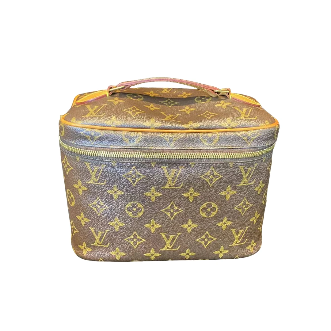 95新 LV LV 老花化妆手提包97新bwz