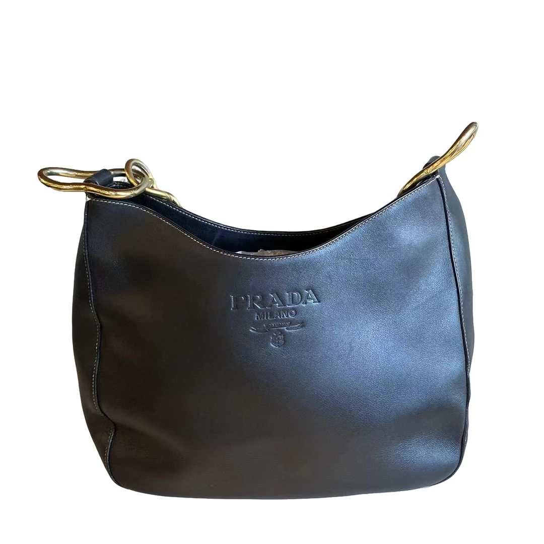 95新 Prada/普拉达 Prada/普拉达 黑色斜挎包