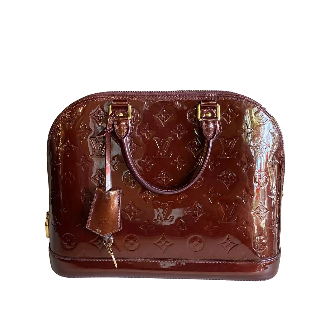 95新 LV LV 车厘子色alma斜挎包bwz10133