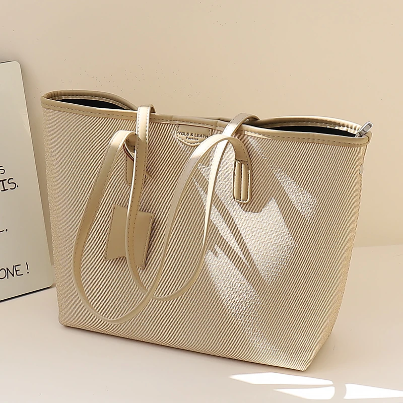 托特包女2025新款小众高级感大容量包包软皮百搭休闲通勤包大托特