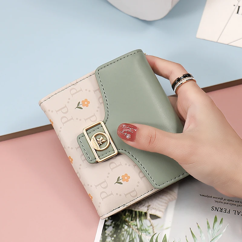 宝瑞芙钱包女士2025新款潮韩版可爱少女零钱包卡包学生小钱包女款