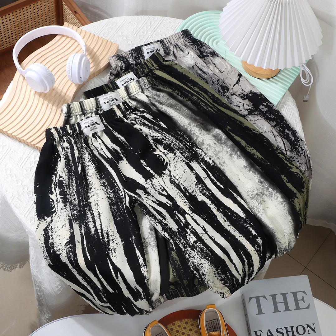 【2024新款】洋气韩版哈伦裤薄款休闲时尚阔腿灯笼裤防蚊裤科学实验