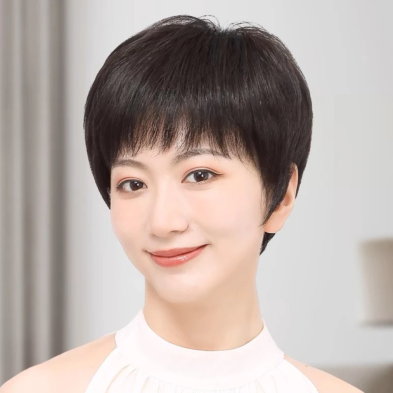 全手织轻薄短直发