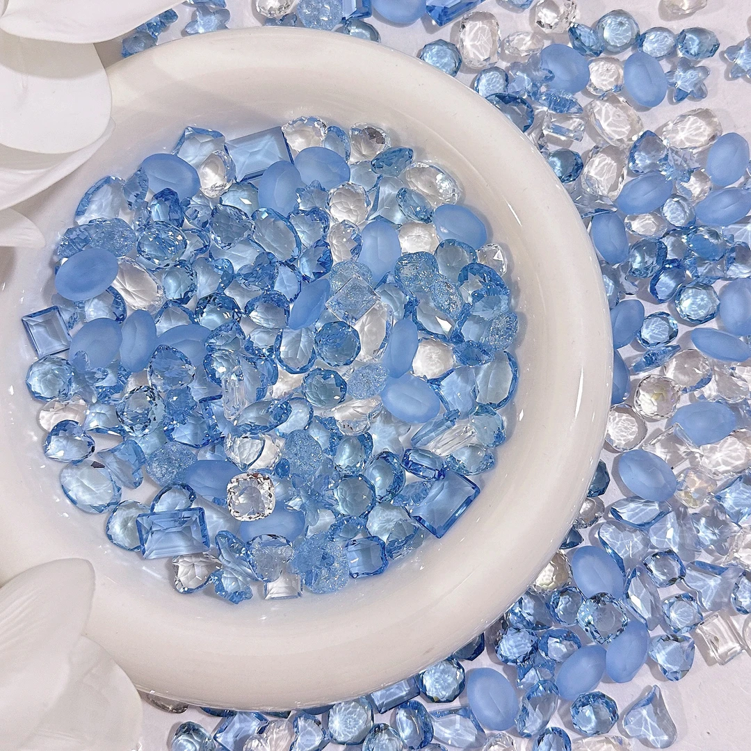 【天空之城－水晶料】精品美甲钻