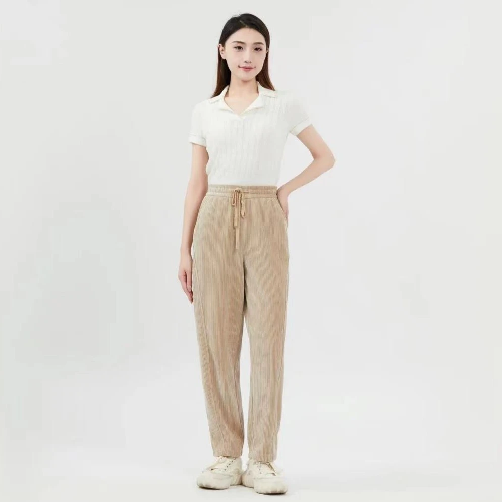 GIRDEAR/哥弟简约经典休闲百搭雪尼尔香蕉裤（两色可选）1100480