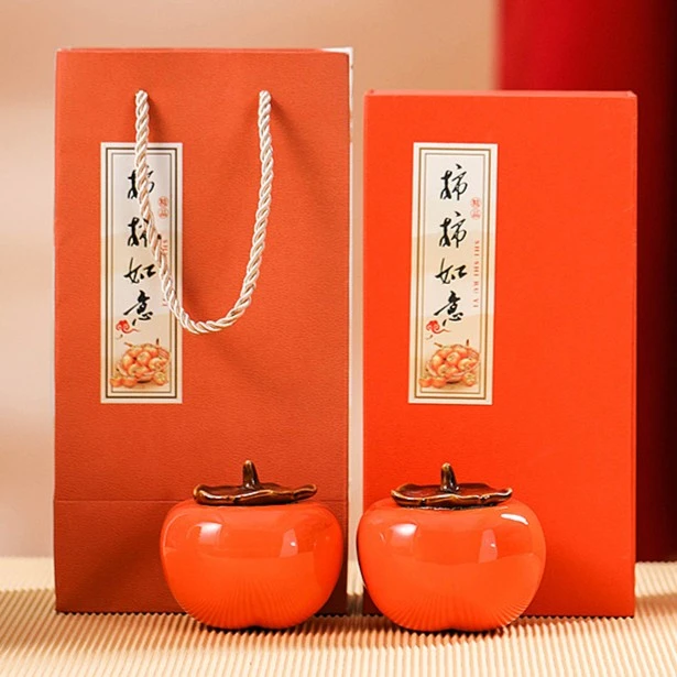柿柿如意红茶礼盒武夷山正山小种茶叶送老丈人礼物伴手礼随手礼