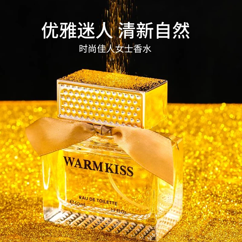 WARMKISS时尚佳人女士精致丝巾蝴蝶结炫金高雅包装淡香水50ml