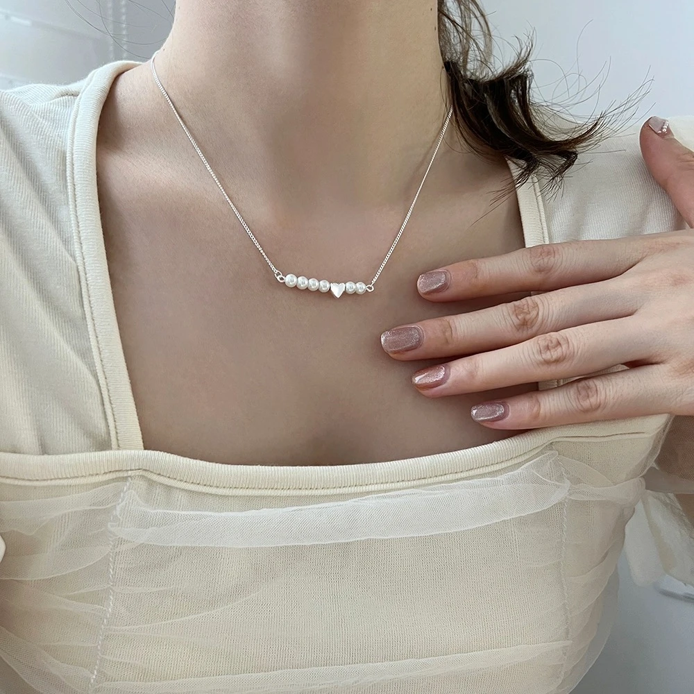 铜合金项链  爱心锁骨链项链女轻奢小众2024年新爆款时尚百搭项链