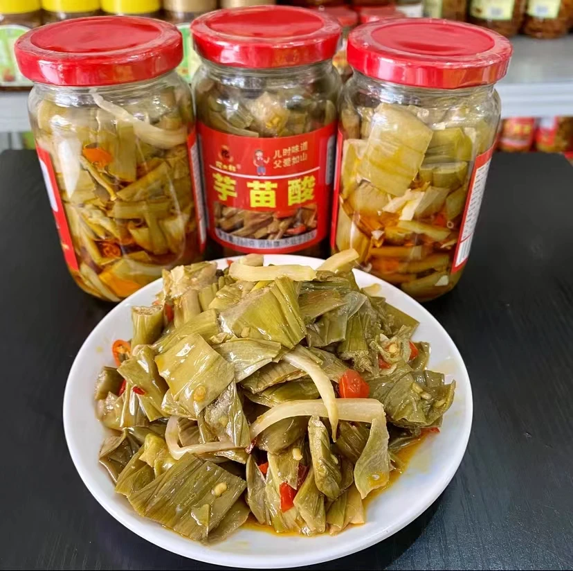 广西特产芋苗酸260g/460g新鲜酸笋芋头苗咸酸芋苗即食下饭菜