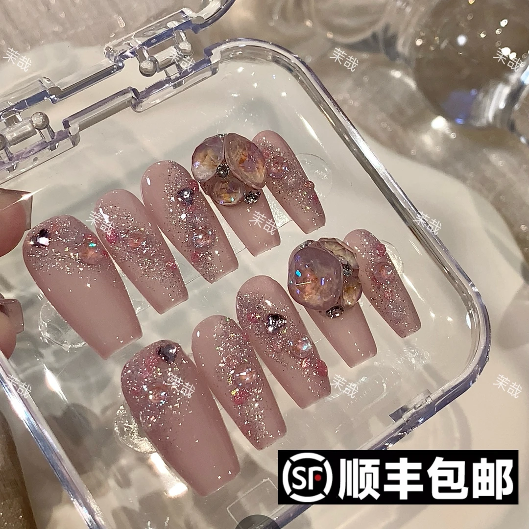 茉哉Oat高定【施家全华/造梦星轨】纯手工定制美甲拆卸穿戴甲A3252
