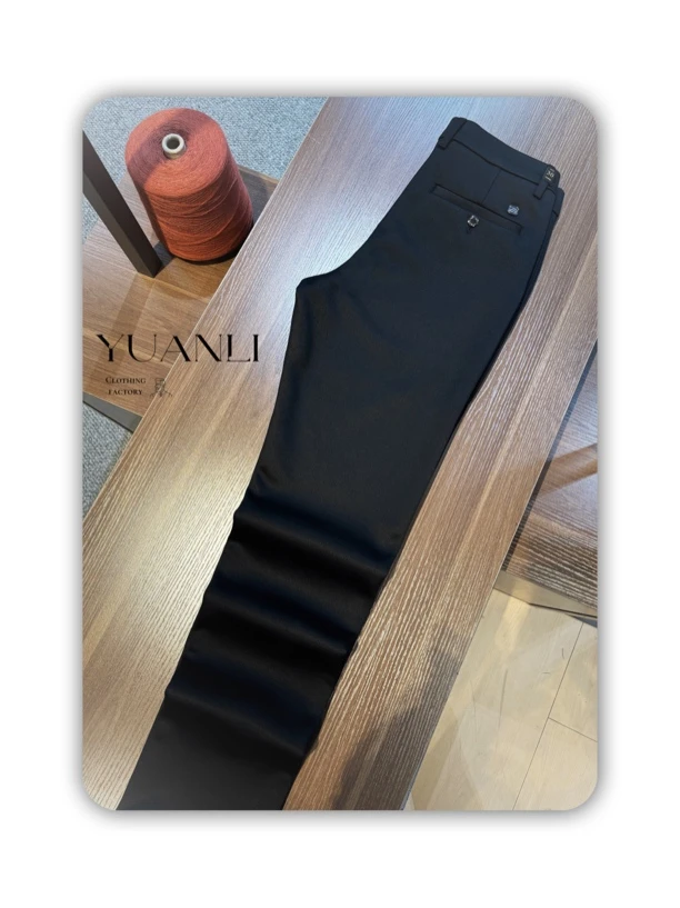 [8508-k]高奢男装 2025早春新款男士简约休闲直筒羊毛裤