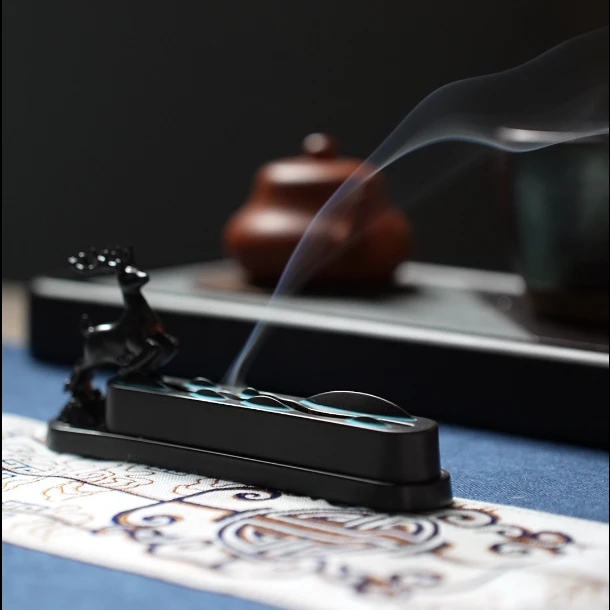 承香世家一鹿香伴卧香炉两用香炉小鹿香插香炉一鹿相伴一鹿相伴