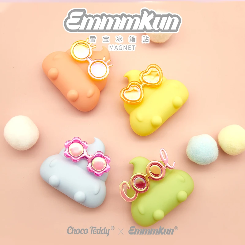 【拆盒】Emmm君眼碌碌多巴胺雪宝冰箱贴系列_只只潮玩摆件盲盒