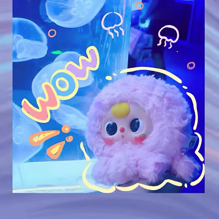 【拆盒】娃三岁_浪漫海洋毛绒挂件系列_只只玩摆件盲盒
