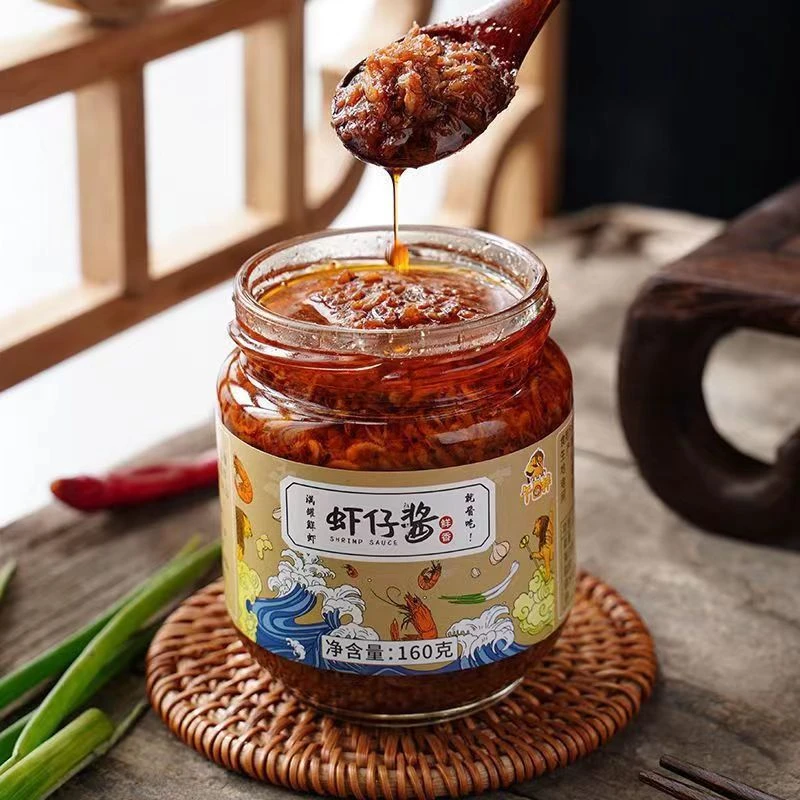 连云港发货 牛拌虾仔酱 虾酱160g/瓶 6瓶