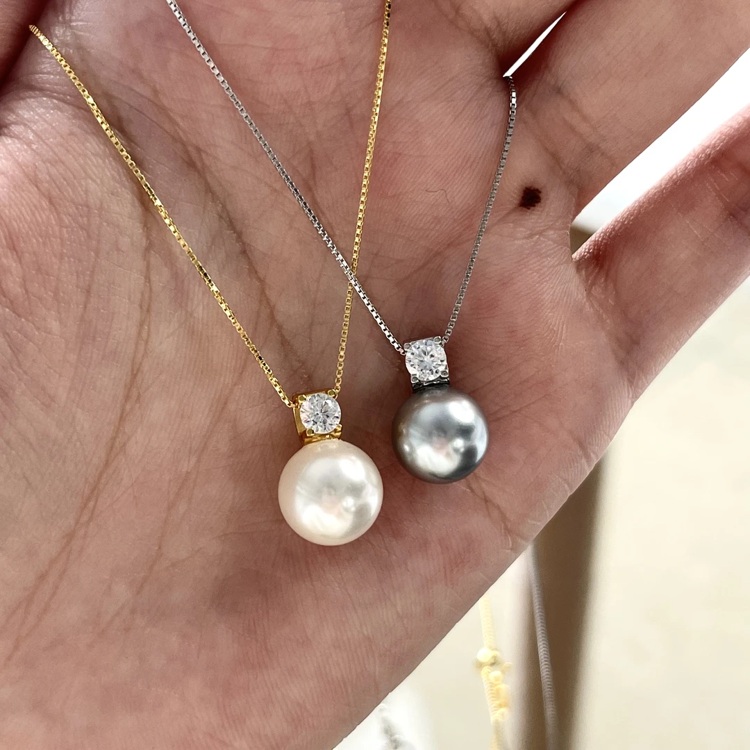 坠链均925银合成锆石 韩ins风时尚百搭气质简约 黛妃针式项链