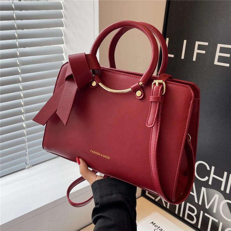 婚包高级感包包百搭2025新款托特包大容量红色结婚单肩手提斜挎包