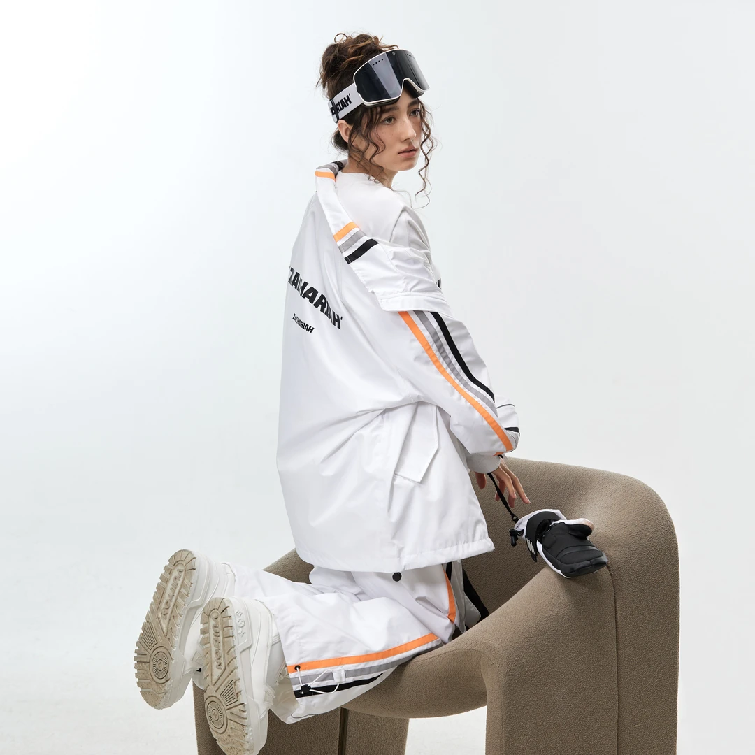 ZACHARIAH【白灰橙】美式小个子滑雪服套装女2025秋冬新款3L雪服