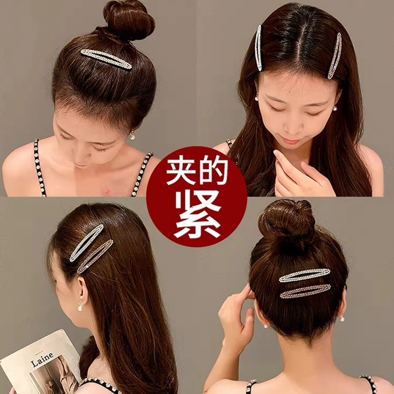 前额碎发夹发夹刘海头发气质BB发卡头饰夹子卡子一字夹饰品新款