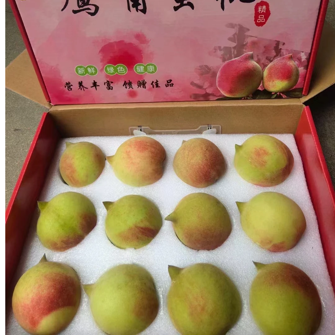 【桃王礼盒】高山脆甜鹰嘴桃脆桃子新鲜水果非连平水蜜桃5斤/10斤
