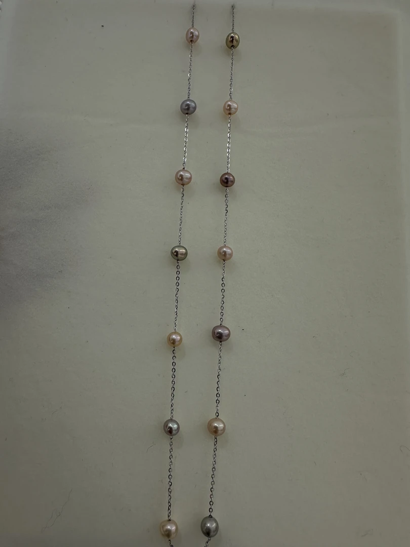 【专属】【炫彩】5-6mm彩珠满天星项链/时尚百搭/小美人气质款