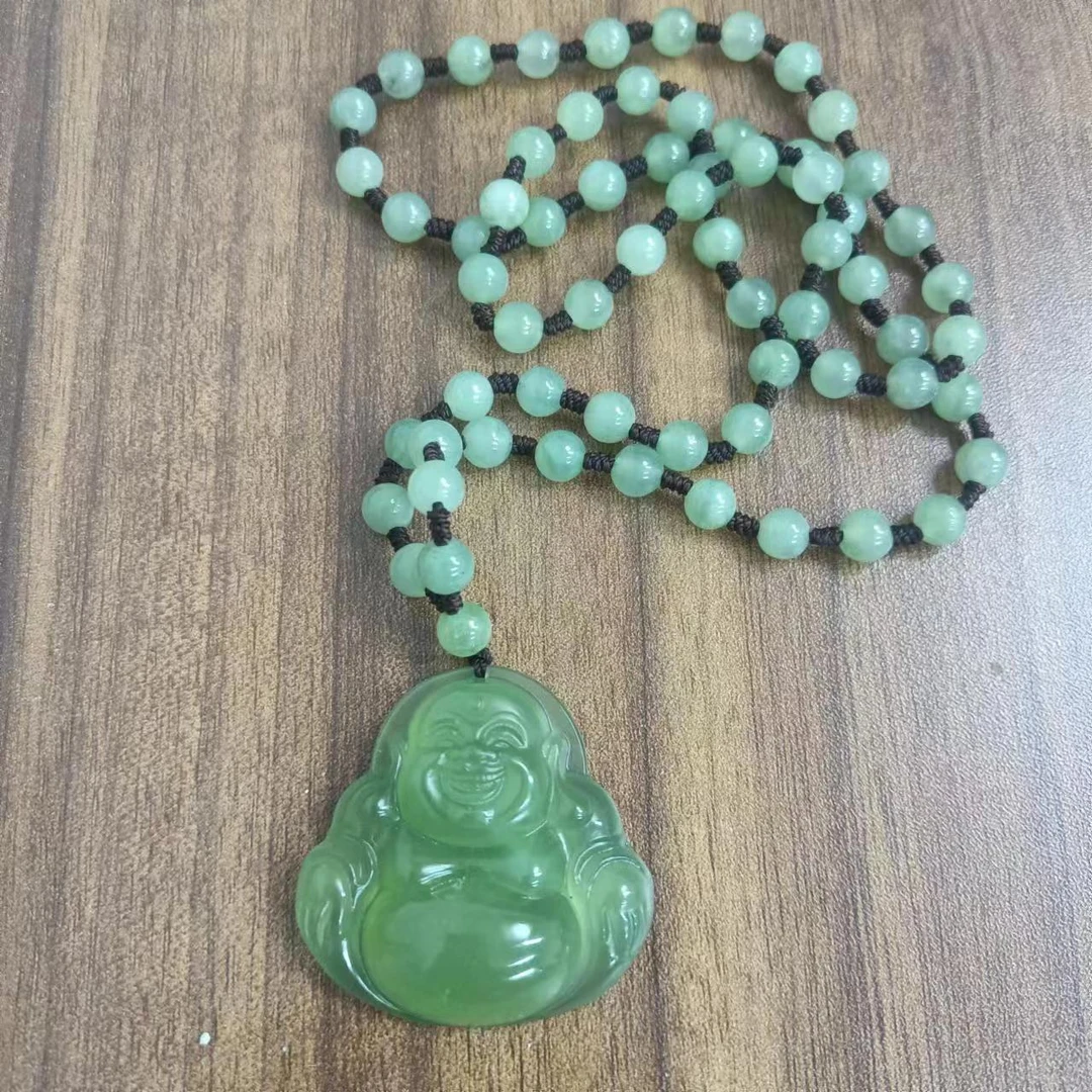 天然岫玉 180大肚佛公吊坠 精美大气 男女同款