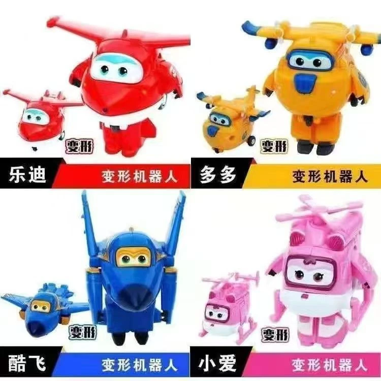 超级飞侠玩具3-6岁小爱变形机器人超级飞侠玩具4只装乐迪小爱多多