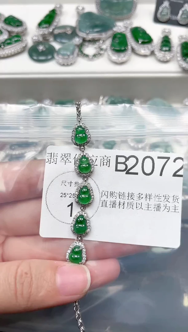 【闪购商品】翡翠颈饰未镶嵌赠皮绳2072