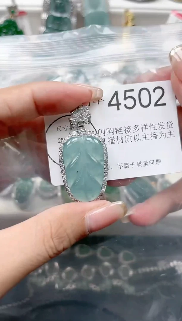 【闪购商品】翡翠颈饰未镶嵌4502赠皮绳